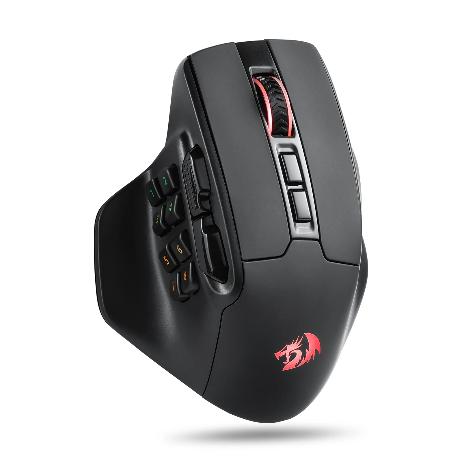 Redragon M811 PRO Kabellose MMO-Gaming-Maus, RGB-Gamer-Maus mit 15 programmierbaren Tasten, 10-seitige Makrotasten Image