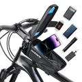 Borsa da bicicletta borsa da ciclismo impermeabile con Touch Screen borsa anteriore per cellulare da bicicletta custodia per telefono da 4.7-6.8 pollici accessori per bici