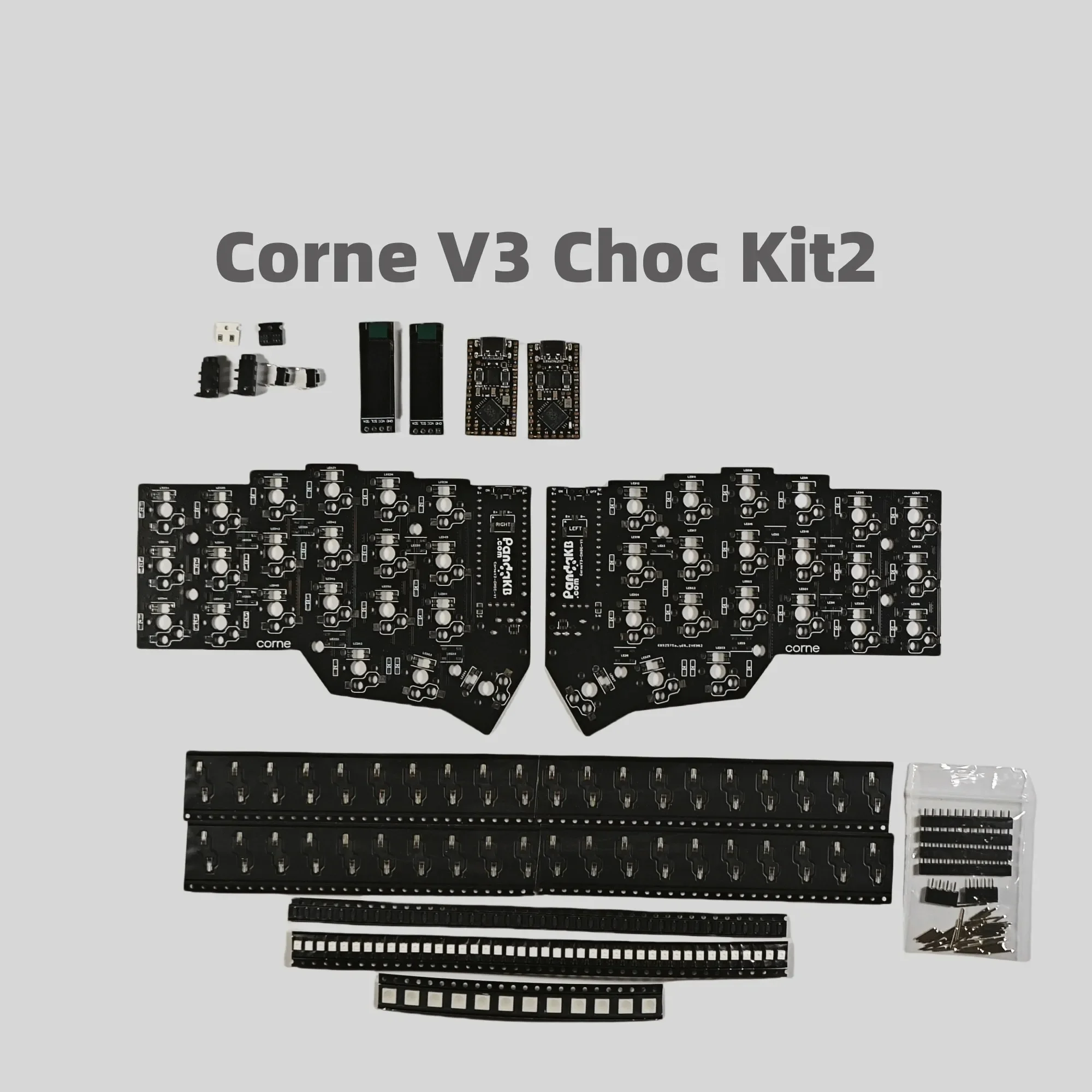 Corne V3 Choc PCB Kit Split-Tastatur Crkbd PCB-Kit angepasst für Kailh Choc V1 V2 PCB DIY Split-Tastaturen Zubehör Un-Löten Image