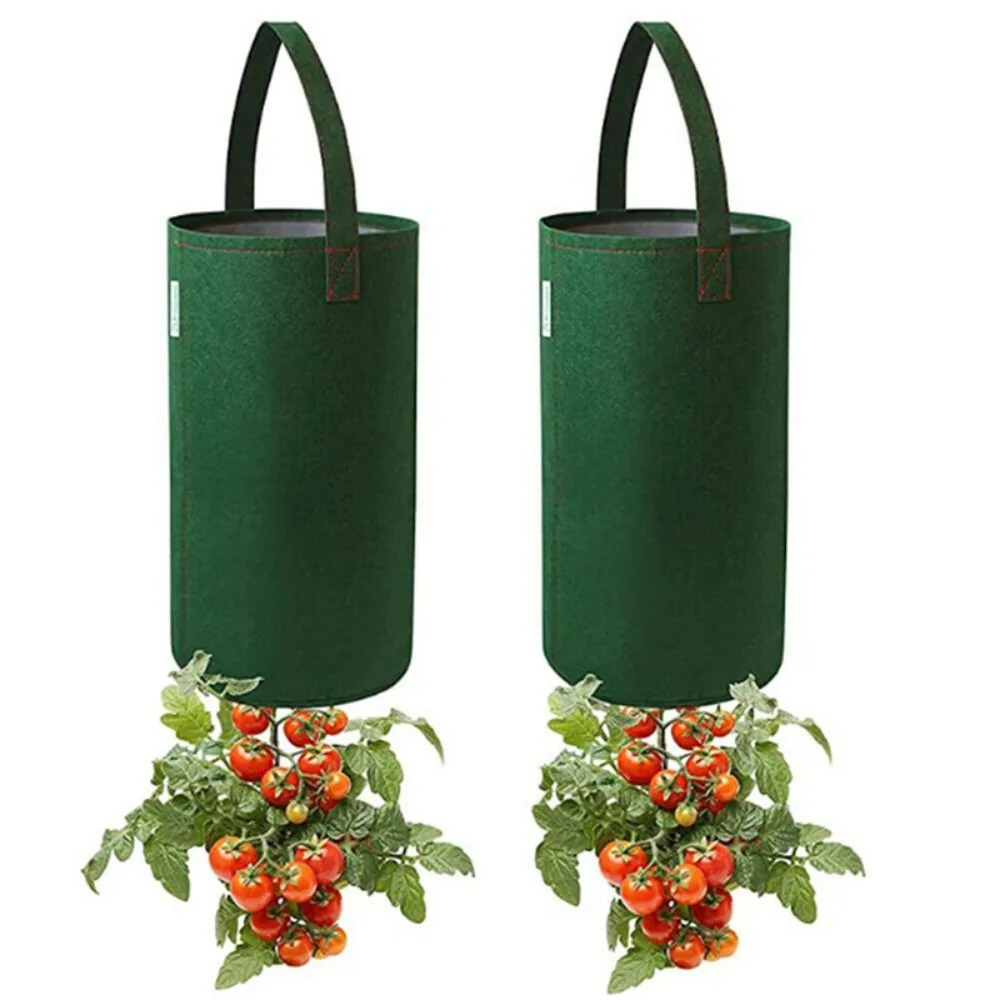 Multifunktion sfilz hängende Tomate wachsen Beutel verkehrt herum Pflanzer Erdbeer Gemüse Blume Pflanze wachsen Taschen Garten Pflanze Topf Image