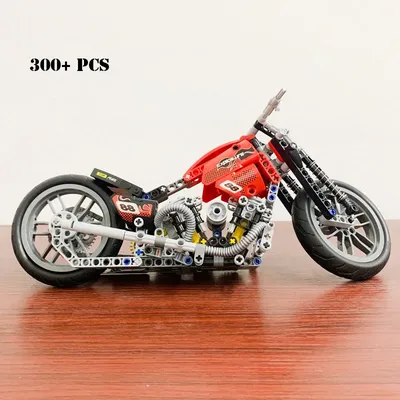 Kreative technische Construx Motorrad Modell Bausteine pädagogische Dekoration Spielzeug für Kinder Image