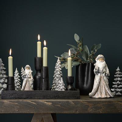 Dekofigur Nikolaus silberfarben, 2er-Set Image