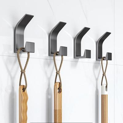 4 Stück Selbstklebende Haken, Garderobenhaken, Kleiderhaken Selbstklebend, Klebehaken für Jacken, Image