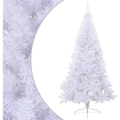 Künstlicher Halb-Weihnachtsbaum mit Ständer Weiß 240 cm pvc Vidaxl