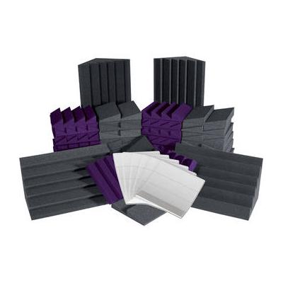 Auralex Alpha-DST (Charcoal Gray/Purple) Roominators Kit ROOMADCHA/PUR