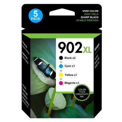 TEMU 5 902xl Compatible 902xl Ink For 902 Xl ( 4 ) For Hp902 6978 6958 6968 6970 6960 6975 6962 6950 6954 6951 6956 6961 6963 6964 6966