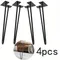 Pieds de Remplacement en Métal Épais, pour Meuble, Canapé, Meuble TV, HOCabinet, Lit, Table Basse, 4 Pièces, Recommandé, 40cm