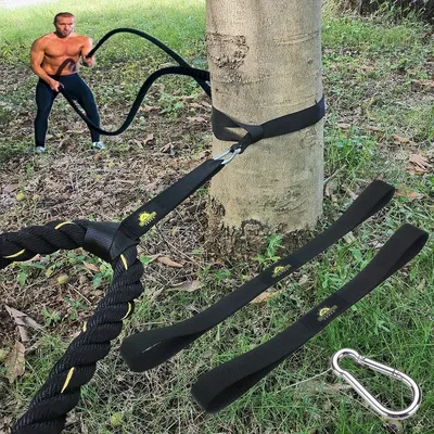 Battle Rope Fitness Anchor Strap Kit Accessoires Sport for Rope Easy Setup Home Gym Outdoor Workout