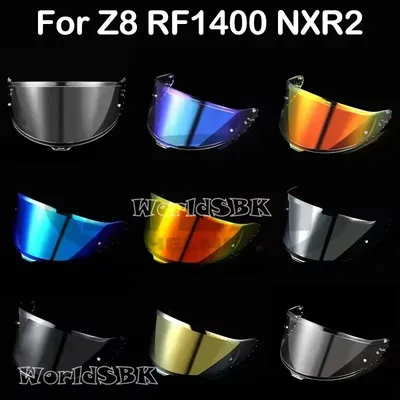 Helmet Visor for SHOEI Z8 NXR2 RF1400 RF-1400 CWR-F2 CWR-F2R X15 X-Fifteen X-SPR Pro Shield Sunscreen Windshield Helmet Parts