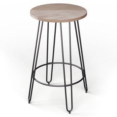 Blumfeldt - Bartisch, Stehtisch für Küche, Massivholz Tisch 120x60 cm, Stabiler Bistro & Bar Image