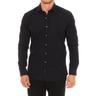 Cafe Coton Mens Slim Long Sleeve Shirt With Lapel Collar POPELINE14 man - Black - Size EU 39 (Mens) | Cafe Coton Sale | Discount Designer Brands