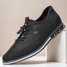 Men's Black Casual Sneakers with Textured Upper and Multi-Color Midsole – Stylish Everyday Lace-Up Shoes for Casual Wear