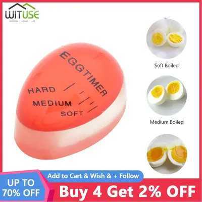 1pcs Egg timer tools Perfect Boiled Hard Medium Soft Color Changing Magic Cooking Helper Cooking