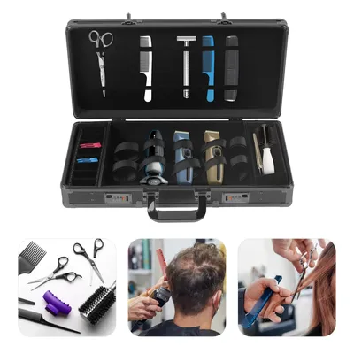 Barber Hairdressing Tool Case Barber Travel Organizer Clipper Trimmer Organizer Box Carrying