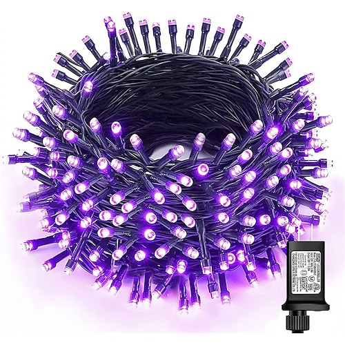 Außenbaumlichter wasserdicht 10-100M LED Funkel-Lichterkette mit 8 Modi Steckdosen Feenlichter Fenster grün Draht Feiertagsdekoration Image