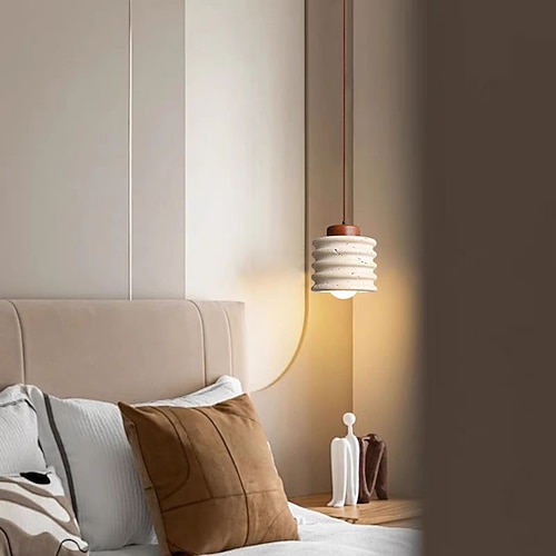 Wabi-Sabi kreative Persönlichkeit Marmor Pendelleuchte Lampenschirm E27 Schraube Ende Pendelleuchte Deckenleuchten 110-240v Image