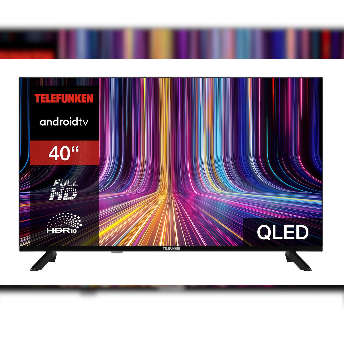 Telefunken QLED TV 40 Zoll Fernseher Full HD Android TV (HDR Smart TV, Triple-Tuner) QF40AO750S Image