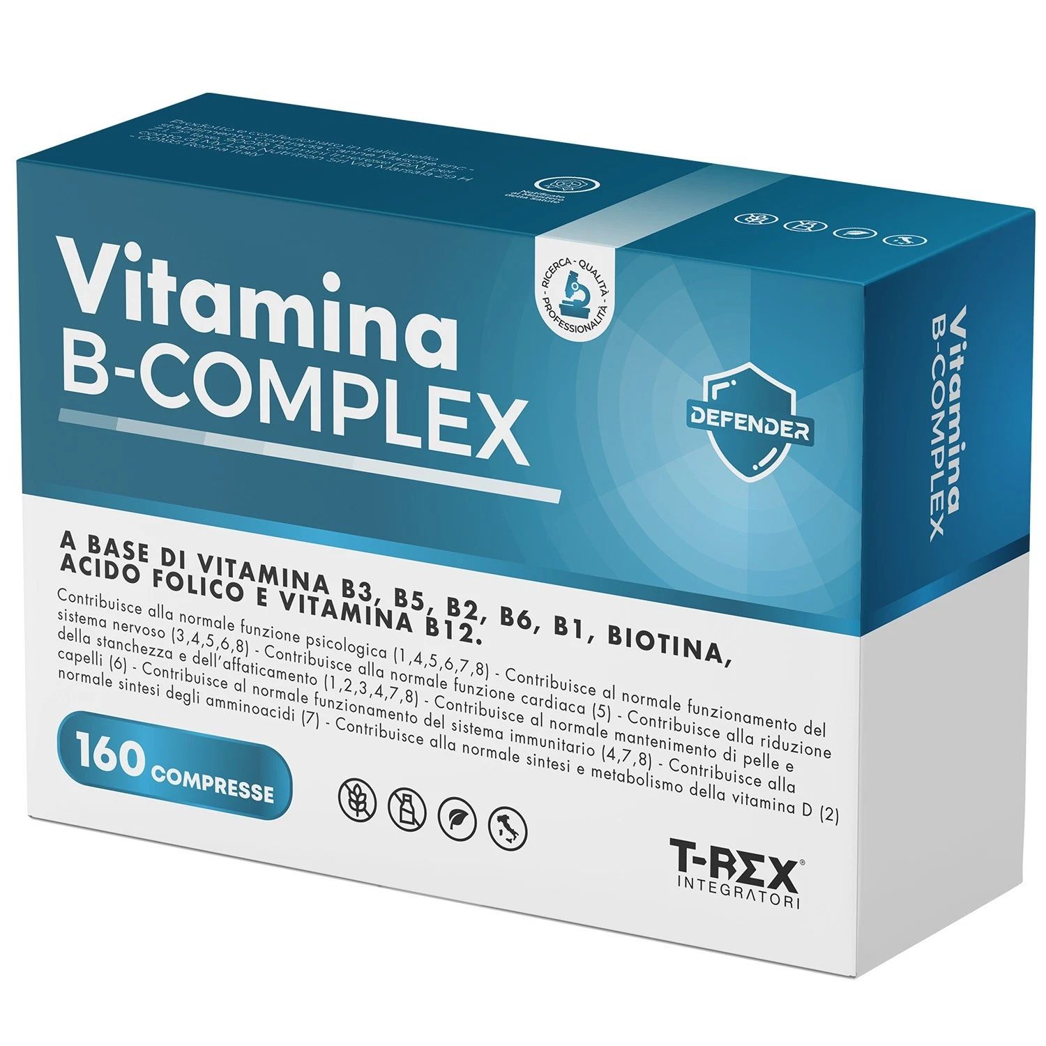 T-Rex Integratori Vitamina B Complex 160 Compresse pz