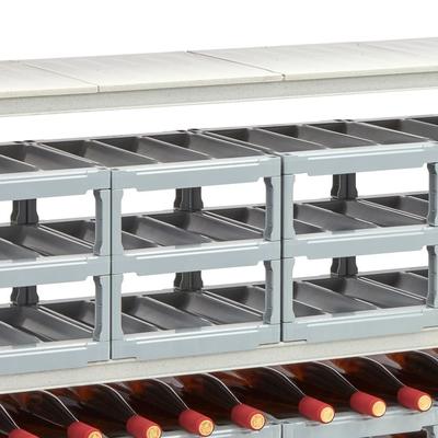 Cambro CSWRKIT18P12151 18" Wine Rack Cradle Kit, Gray