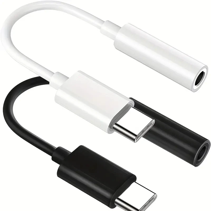 Adattatore audio USB da tipo C a 3,5 mm, cavo dongle audio da USB C a Aux, adattatore jack per cuffie femmina da USB tipo C a 3,5 mm per P