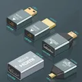 Adattatore micro hdmi pubblico a hdmi femmina 4K @ 60hz Adattatore video con uscita MINI HDMI ad alta definizione Adattatore in lega di alluminio