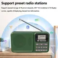 MIni DAB + Radio digitale Compatibile con Bluetooth Radio FM ad energia solare/ricaricabile Supporta disco U Scheda TF Riproduzione MP3 Display LCD