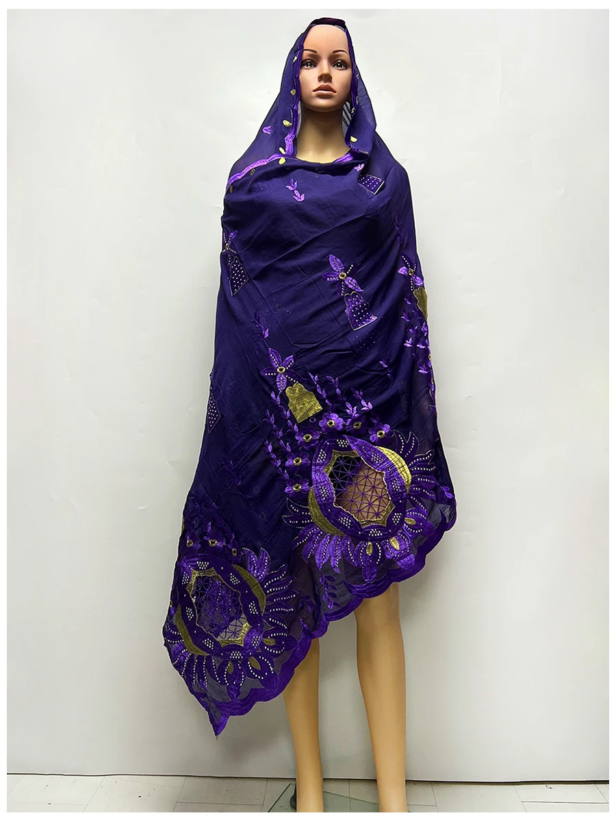 2026 Vendite calde di alta qualità Sciarpa musulmana africana Sciarpa di cotone 100% Sciarpa Hijab da donna africana Sciarpa Dubai sul prezzo all'ingrosso