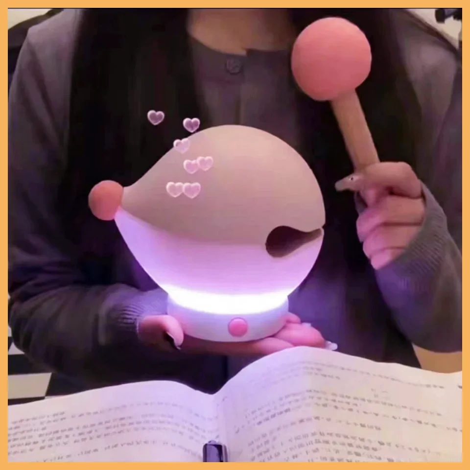 Holz Fisch Form Beten Für Segen Licht PVC Schlafen Nachtlicht Geschenk Tricolor Einstellung Percussive Lampe Geschenk Image