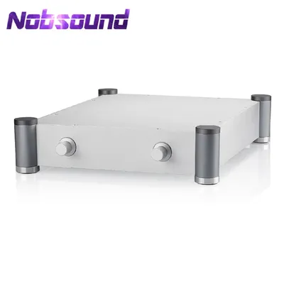 Nobsound Klasse A Verstärkergehäuse HiFi Aluminium DIY Metallgehäuse Schrank B342×D430×H84mm Image