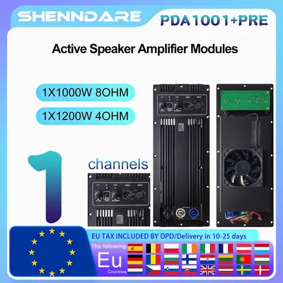 ShennDare PDA801+PRE Audio-Lautsprecherverstärkermodul 1x800W 8OHM Vorverstärker für Subwoofer-Platine oder Breitbandlautsprecher 1x1000W 4OHM Aktivlautsprecherverstärkerplatine Image