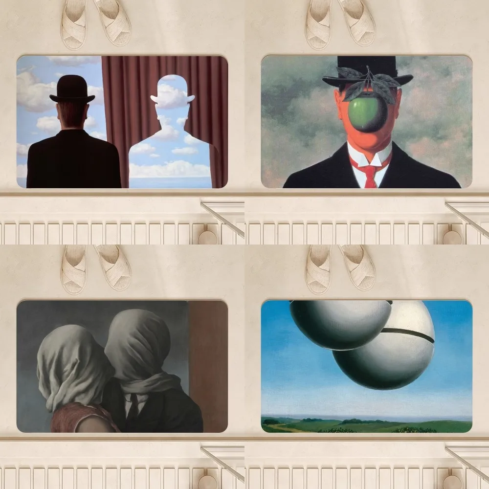 Rene magritte kunst boden matte boden matte schlafzimmer dekoration balkon rutsch feste fuß matte wohnzimmer teppich Image