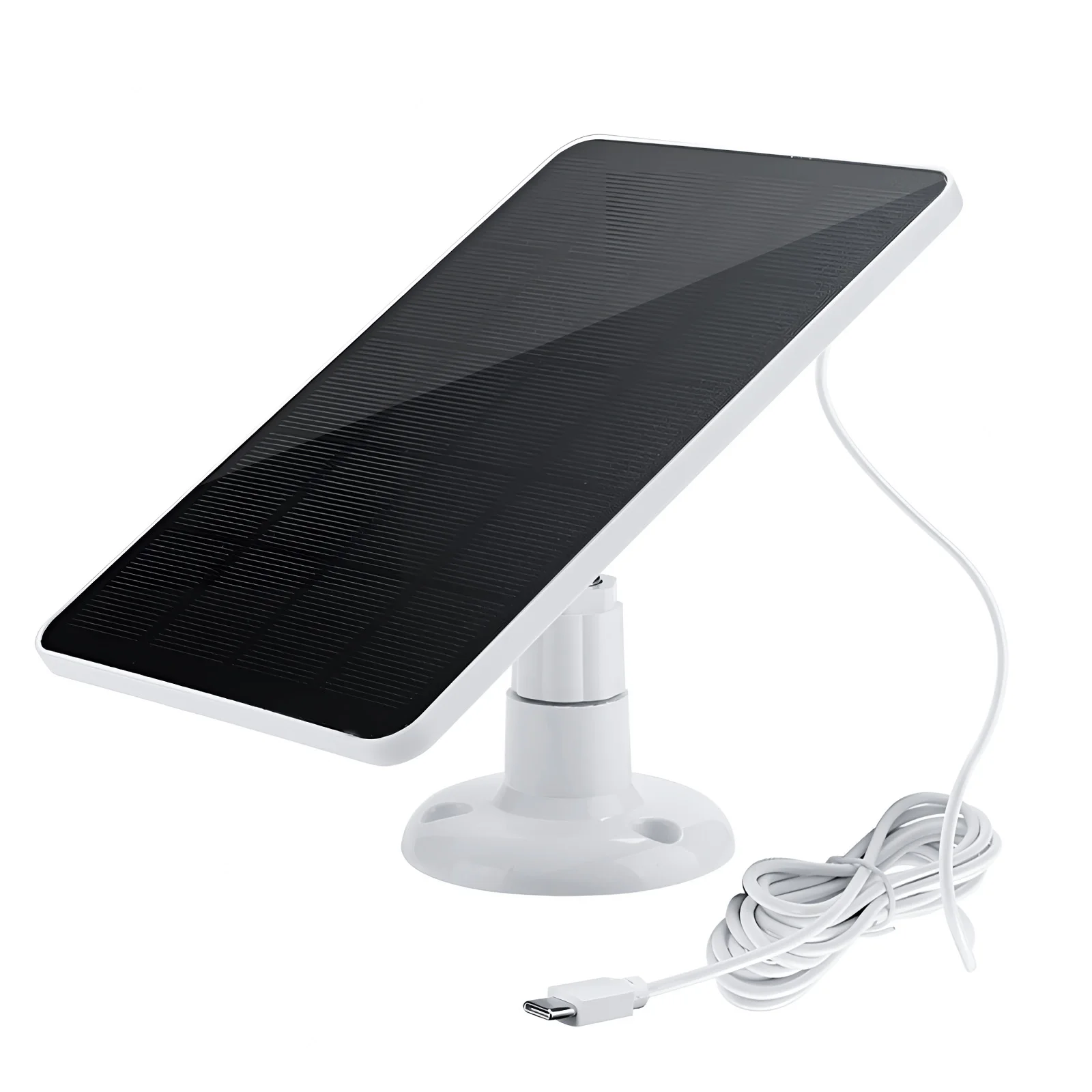 Solarpanel IP6 Wasserdicht 360° ° mit 10 W 5 V Lade-Solarmodulen mit Typ-C-Anschluss, passend für die Türklingelüberwachungskamera Image