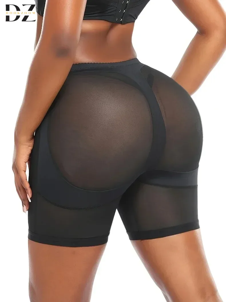 Frauen Mesh Nähte Körperformung Butt Lifter Dünne Steuer Höschen Bauch Kontrolle Kompression Gesäß Damen Unterwäsche Shapewear Image