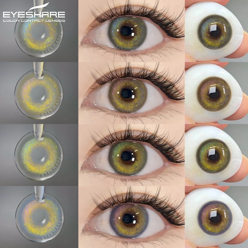Eye share koreanische Linsen farbige Kontaktlinsen für Augen 1 Paar natürliche Kontaktlinsen für Augen jährliche Augenlinsen schöne Pupillen Image