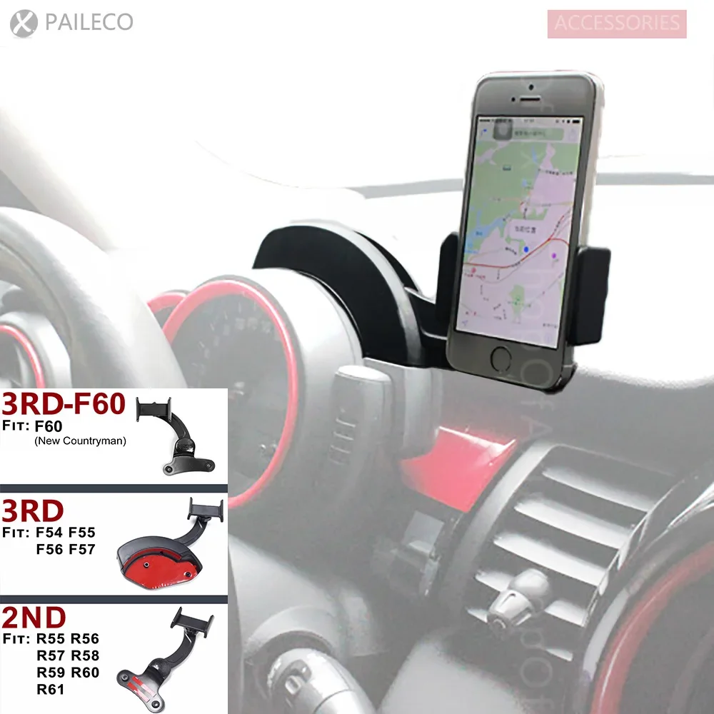 Mobiltelefone Halter Halterung Breites Sortiment der Winkeleinstellung drehbar Für MINI Cooper R55 R56 R57 R58 R59 R60 R61 F54 F55 F56 F60 Image