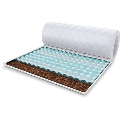 Topper 5x120x200 cm Matratzenauflage mit RavineBlue-Schaum Matratzenschoner Kokosfaser H4