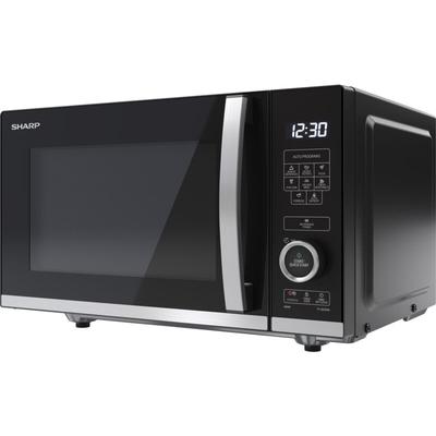 Mikrowelle YC-QS204AE-B, schwarz, 20 l, 10-Stufen, 800 w - Sharp