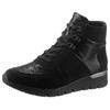 Schnürboots WALDLÄUFER "K-RAMONA-Soft", Damen, Gr. 3,5 (36), schwarz, Nubukleder, Textil, Lackleder, sportlich, Schuhe, mit Orthotritt-Ausstattung und K-Weite (=extraweit)