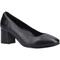 Hush Puppies Anna Wide Leather WoMens Black Heels - Size UK 4 | Hush Puppies Sale | Discount Designer Brands