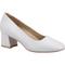 Hush Puppies Alicia Court Shoe Leather WoMens Ivory Heels - Size UK 8 | Hush Puppies Sale | Discount Designer Brands