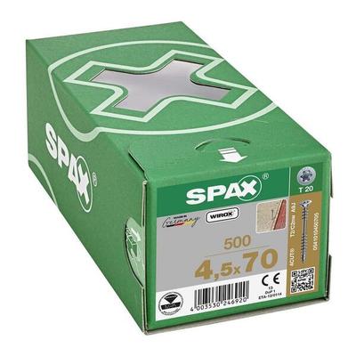 SPAX Verlegeschrauben T20 Senkkopf WIROX 4,5 x 70 mm 500 Stück Image