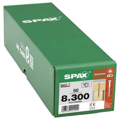SPAX Holzbauschrauben T40 Senkkopf WIROX 8 x 300 mm 50 Stück