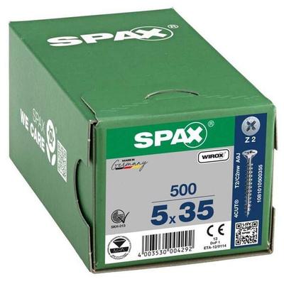 SPAX Universalschrauben Z2 Senkkopf WIROX 5 x 35 mm 500 Stück