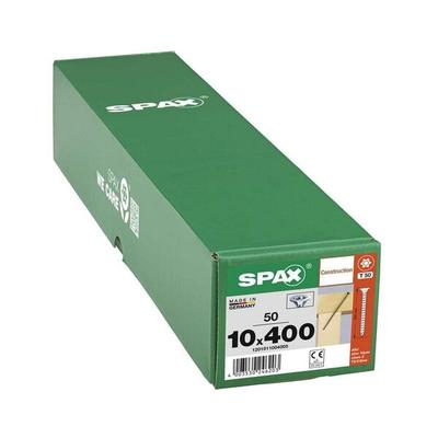 SPAX Holzbauschrauben T50 Senkkopf WIROX 10 x 400 mm 50 Stück