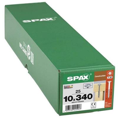 SPAX Holzbauschrauben T40 Tellerkopf WIROX 10 x 340 mm 25 Stück