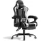 Gaming Chair with Footrest and Massage Lumbar Support, Video Game Chairs 360°Swivel and Height