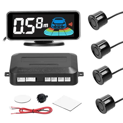 Car Parking Sensor Rear Reversing Radars System with 8 Parking Sensors Distance Detection LCD