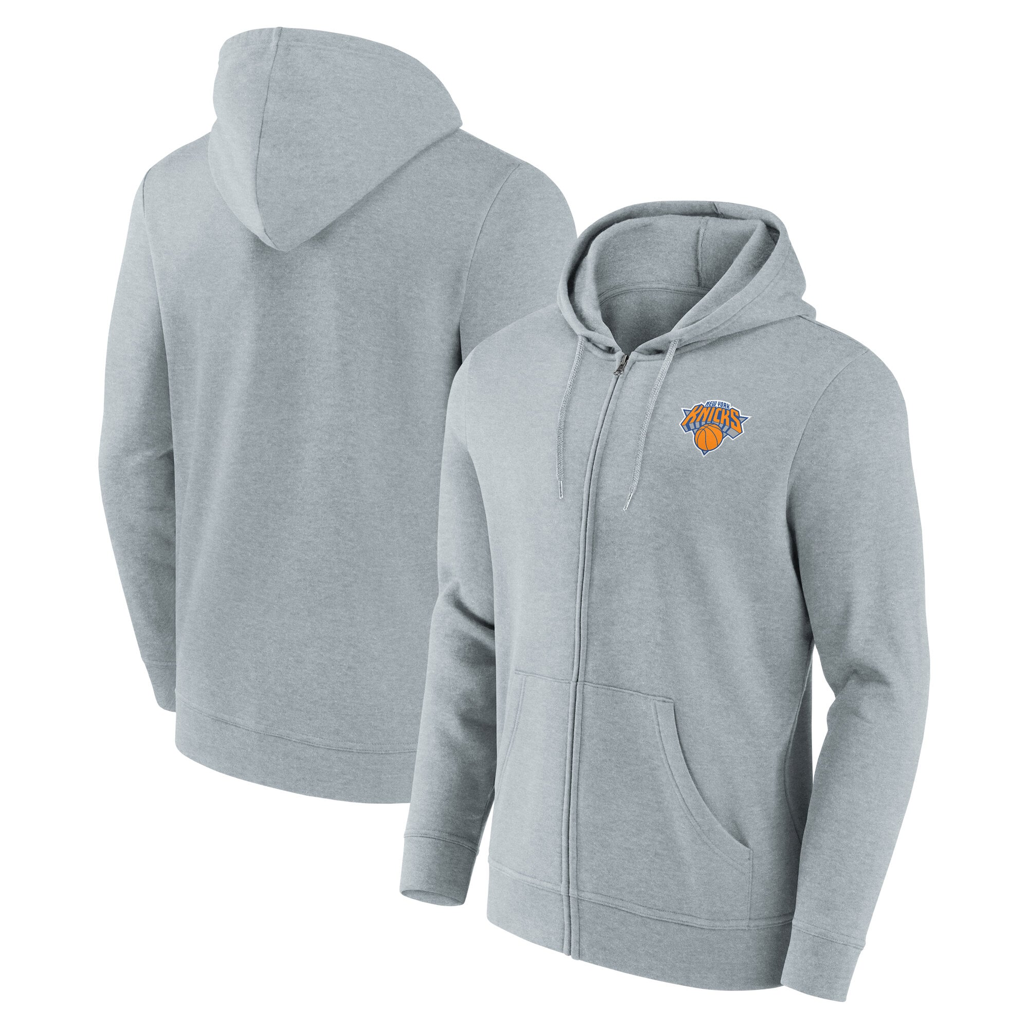 New York Knicks Herren-Hoodie mit durchgehendem Reißverschluss und primärem Logo