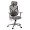 Bürostuhl / Chefsessel CASSILIS W Sitz Stoff / Rücken Netz grau hjh OFFICE