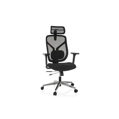 Bürostuhl / Chefsessel CASSILIS B Sitz Stoff / Rücken Netz schwarz hjh OFFICE Image